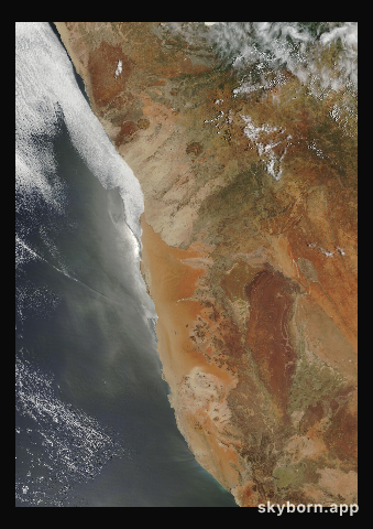 The Earth on 10 January 2004 · Namib Desert