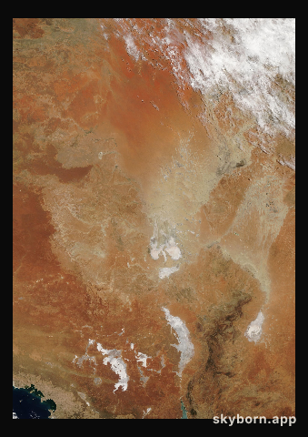 The Earth on 12 January 2004 · Lake Eyre, Australia