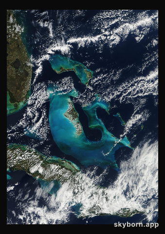 The Earth on 13 January 2004 · Bahamas
