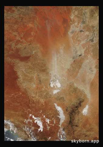 The Earth on 17 January 2004 · Lake Eyre, Australia