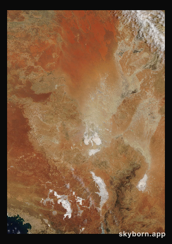 The Earth on 19 January 2004 · Lake Eyre, Australia