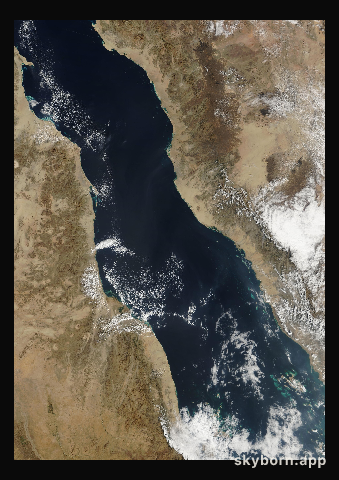 The Earth on 20 January 2004 · Red Sea