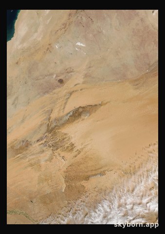 The Earth on 22 January 2004 · Eye of the Sahara, Mauritania