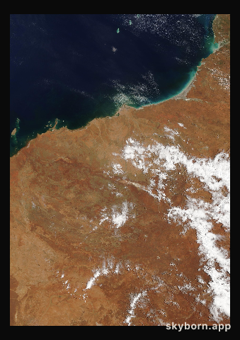 The Earth on 25 January 2004 · Pilbara, Western Australia