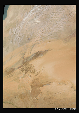 The Earth on 2 February 2004 · Eye of the Sahara, Mauritania