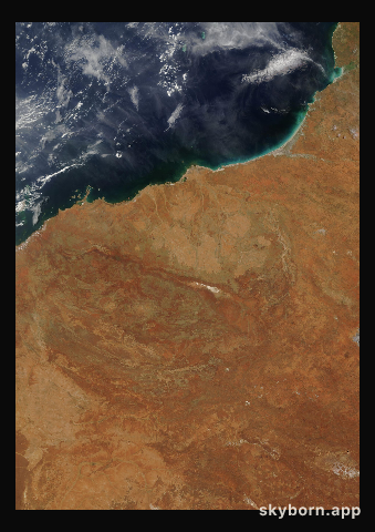 The Earth on 3 February 2004 · Pilbara, Western Australia