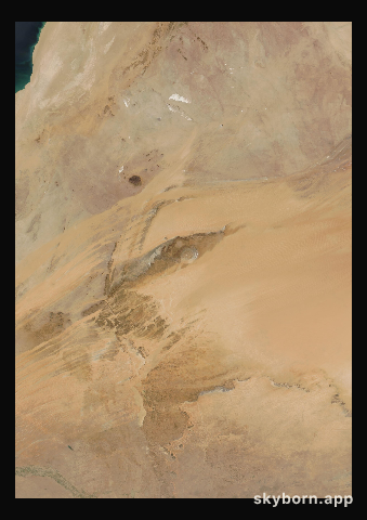 The Earth on 5 February 2004 · Eye of the Sahara, Mauritania