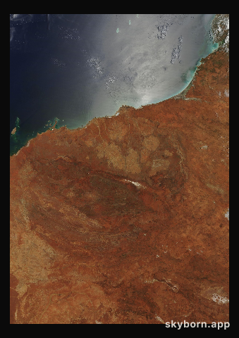 The Earth on 6 February 2004 · Pilbara, Western Australia