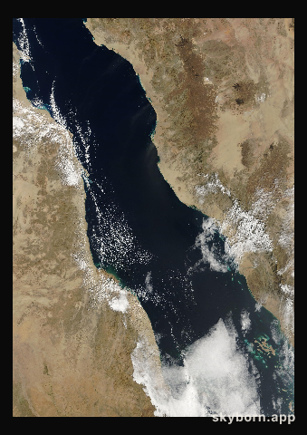 The Earth on 7 February 2004 · Red Sea