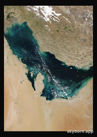The Earth on 8 February 2004 · Persian Gulf