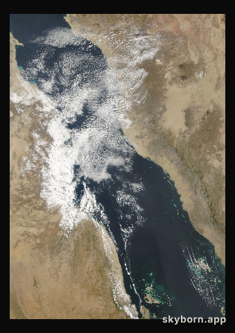The Earth on 9 February 2004 · Red Sea