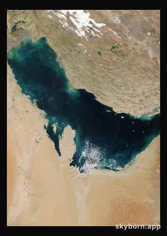 The Earth on 10 February 2004 · Persian Gulf