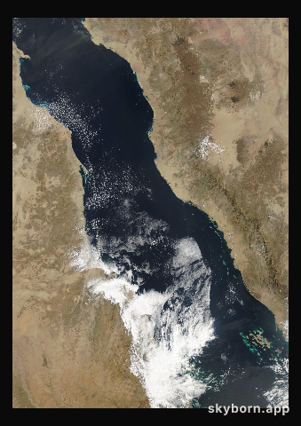The Earth on 23 February 2004 · Red Sea