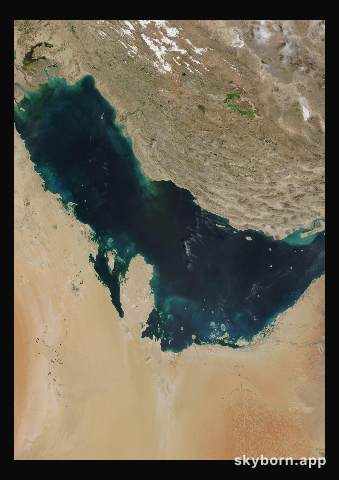 The Earth on 29 February 2004 · Persian Gulf