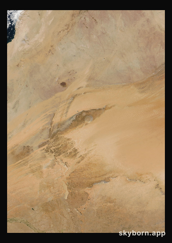 The Earth on 1 March 2004 · Eye of the Sahara, Mauritania