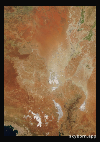The Earth on 2 March 2004 · Lake Eyre, Australia