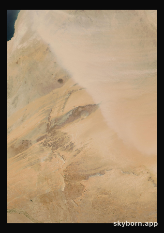 The Earth on 3 March 2004 · Eye of the Sahara, Mauritania