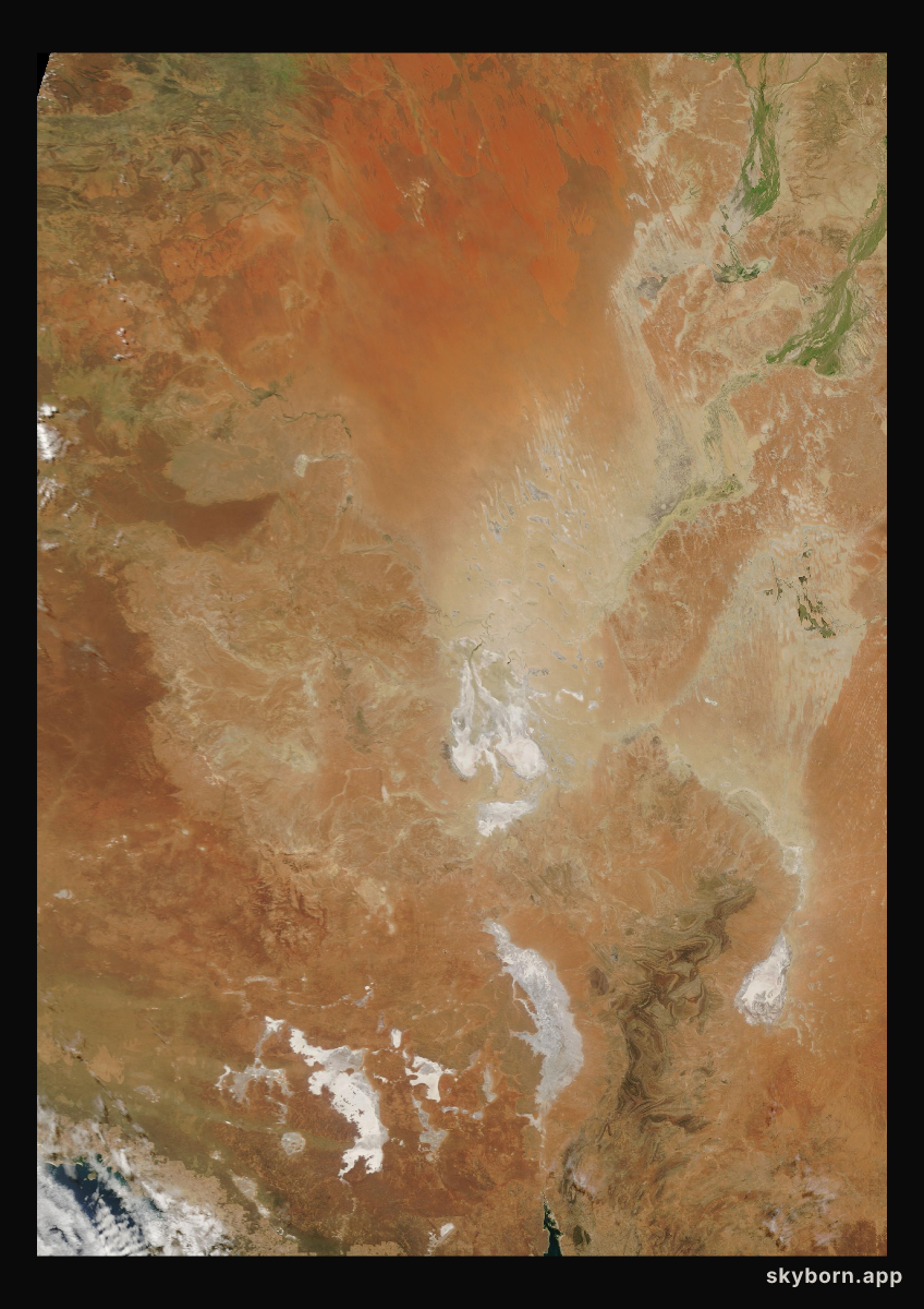 The Earth on 4 March 2004 · Lake Eyre, Australia