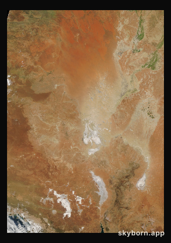 The Earth on 4 March 2004 · Lake Eyre, Australia