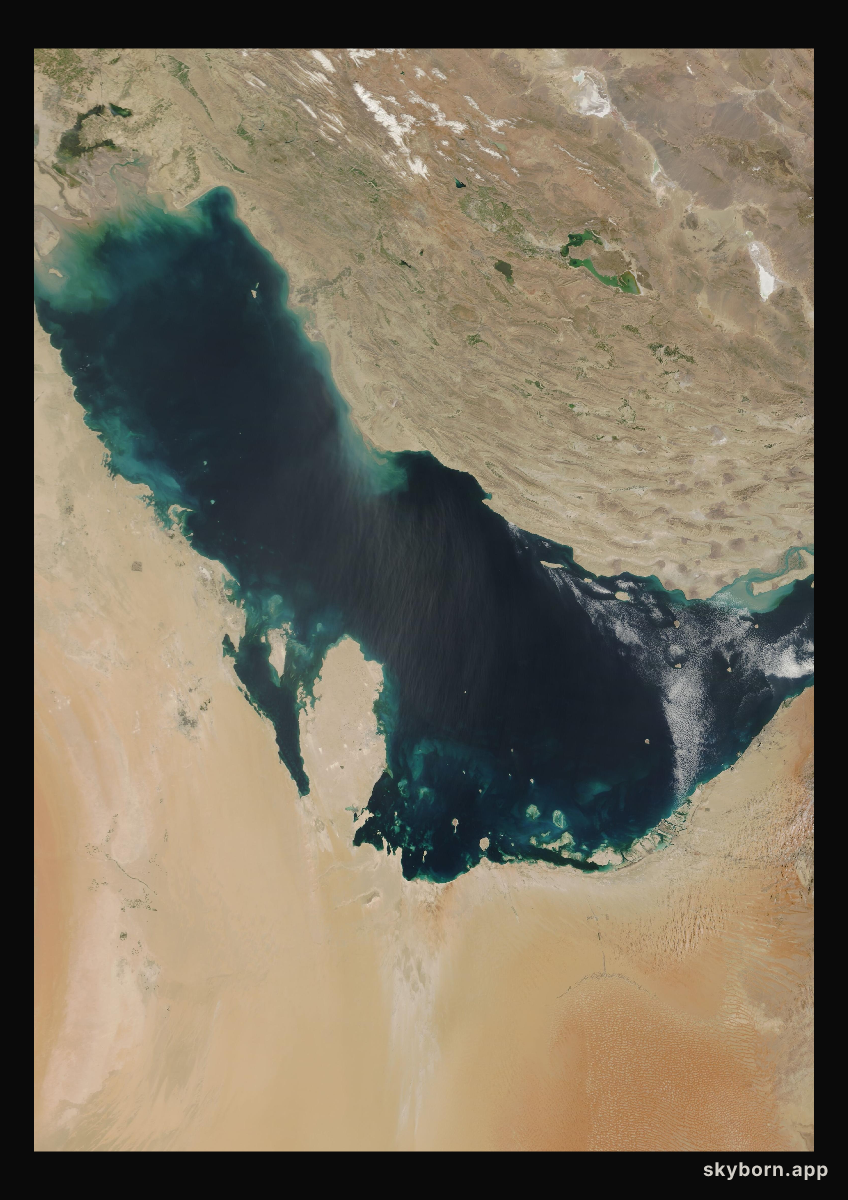 The Earth on 11 March 2004 · Persian Gulf