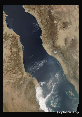 The Earth on 13 March 2004 · Red Sea