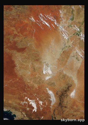 The Earth on 14 March 2004 · Lake Eyre, Australia