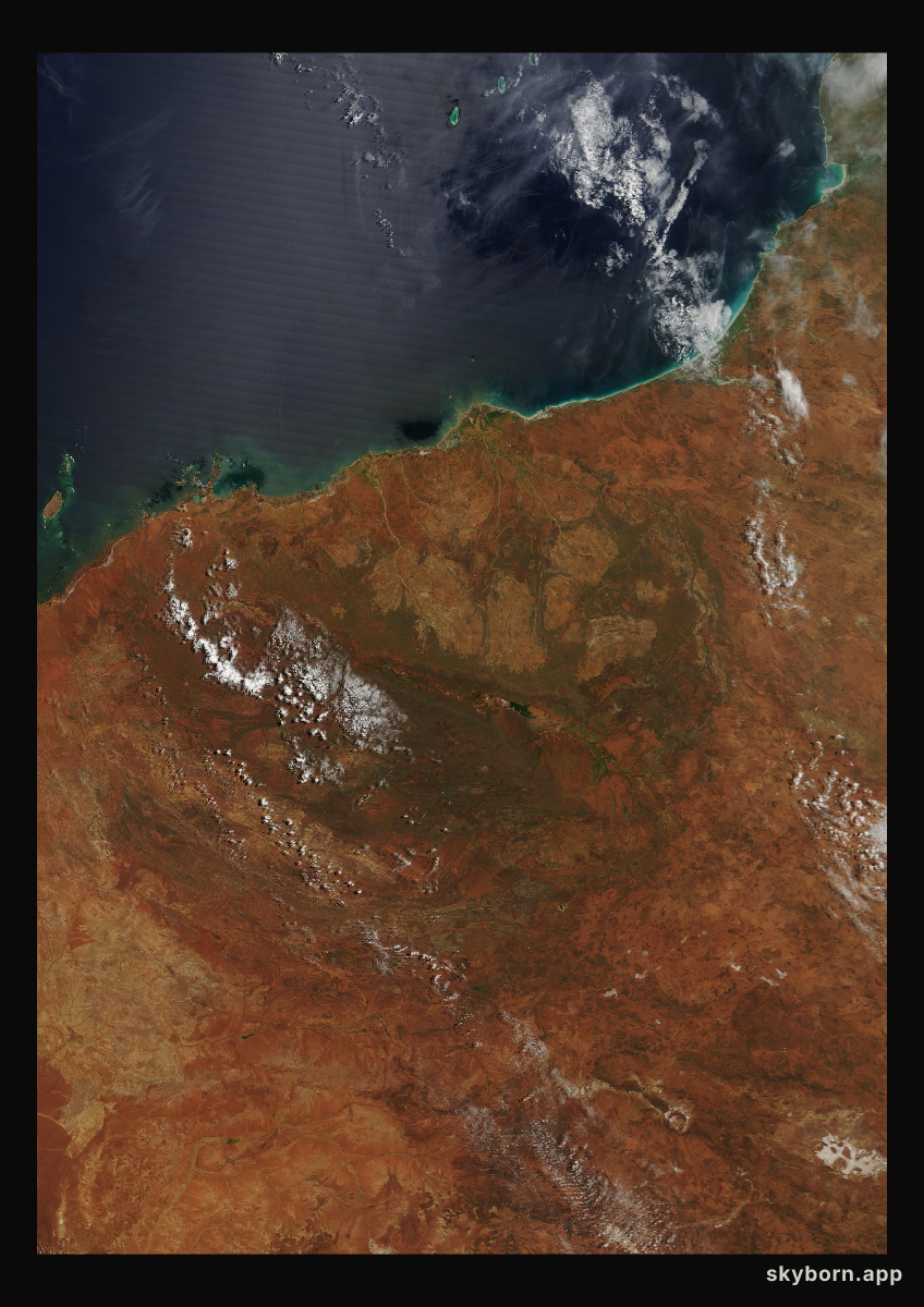 The Earth on 16 March 2004 · Pilbara, Western Australia