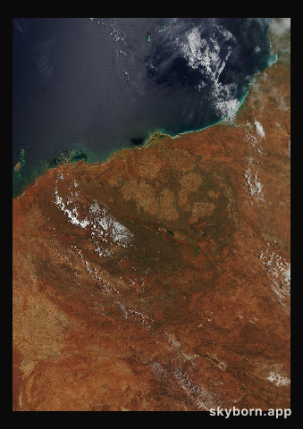 The Earth on 16 March 2004 · Pilbara, Western Australia