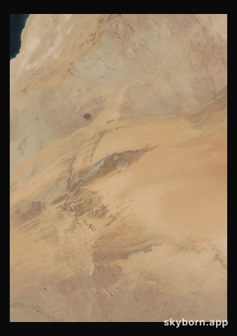 The Earth on 17 March 2004 · Eye of the Sahara, Mauritania
