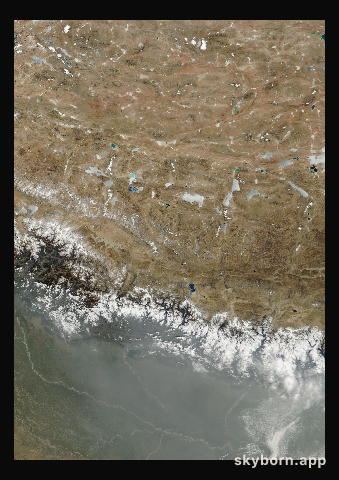 The Earth on 18 March 2004 · Himalaya and Tibet