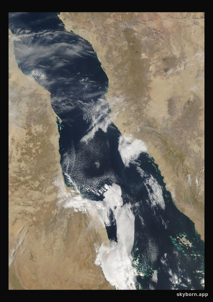 The Earth on 21 March 2004 · Red Sea