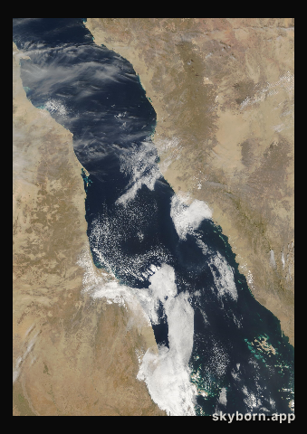 The Earth on 21 March 2004 · Red Sea