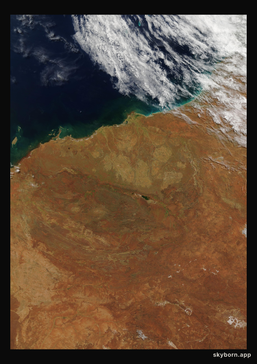 The Earth on 22 March 2004 · Pilbara, Western Australia
