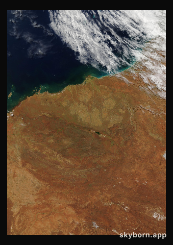 The Earth on 22 March 2004 · Pilbara, Western Australia