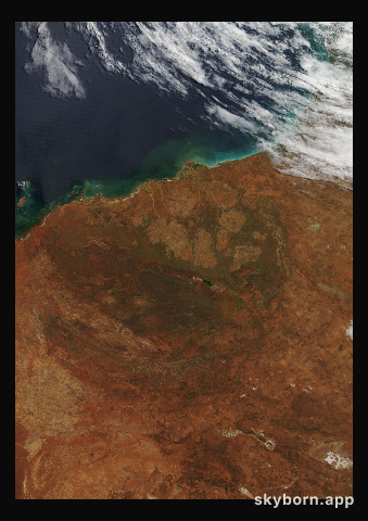 The Earth on 23 March 2004 · Pilbara, Western Australia
