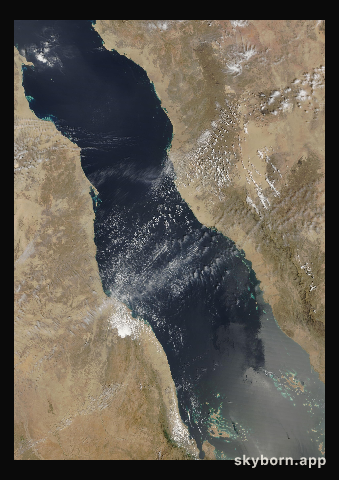 The Earth on 26 March 2004 · Red Sea