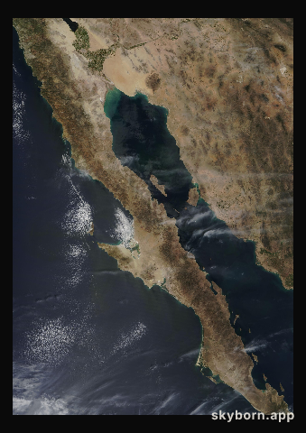 The Earth on 27 March 2004 · Baja California