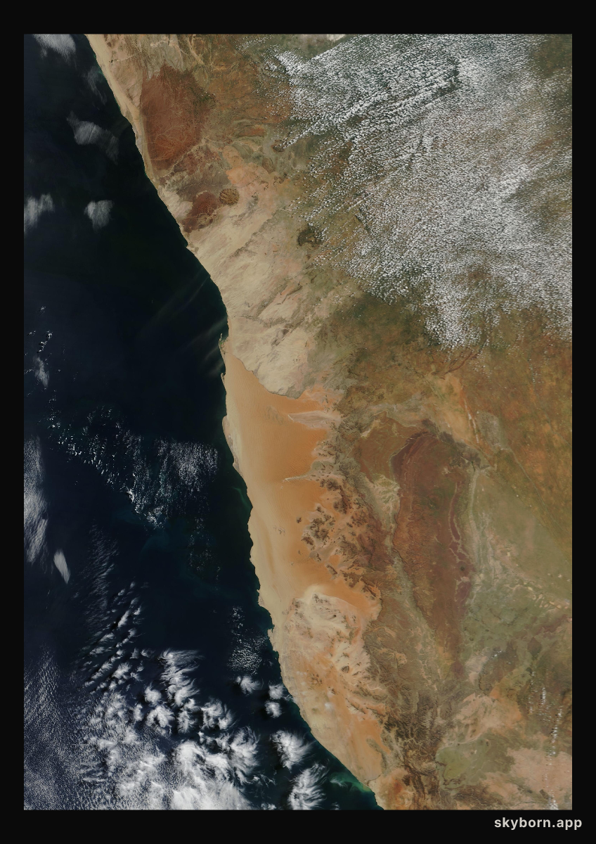 The Earth on 13 April 2004 · Namib Desert