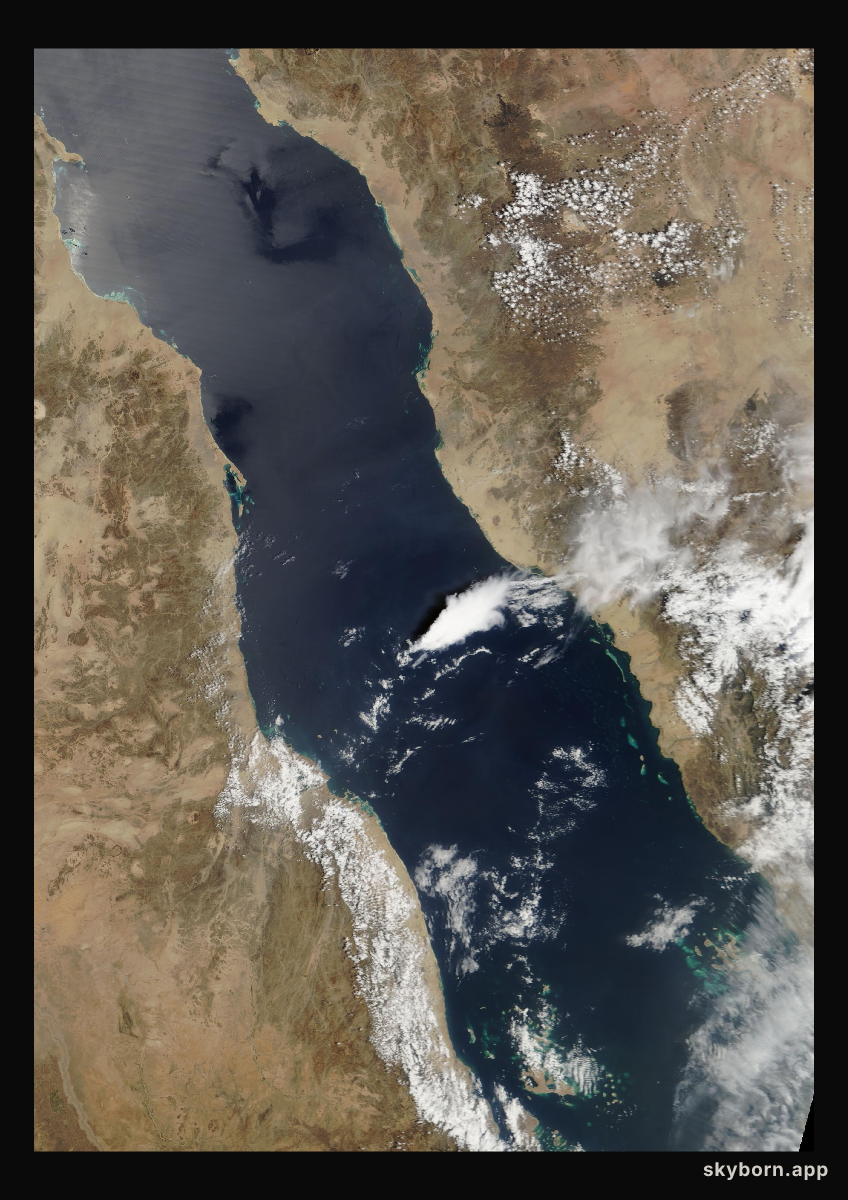The Earth on 14 April 2004 · Red Sea