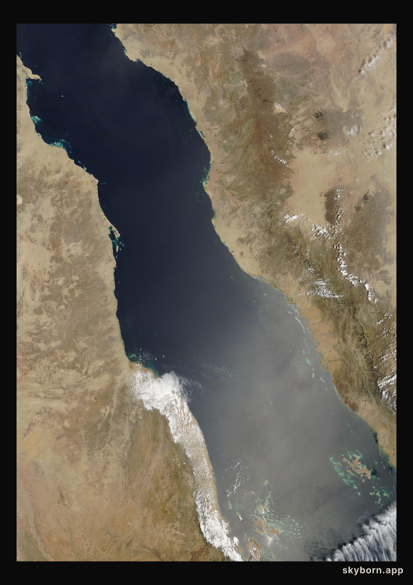 The Earth on 18 April 2004 · Red Sea