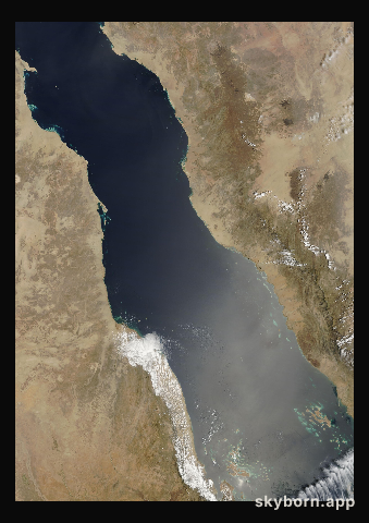 The Earth on 18 April 2004 · Red Sea