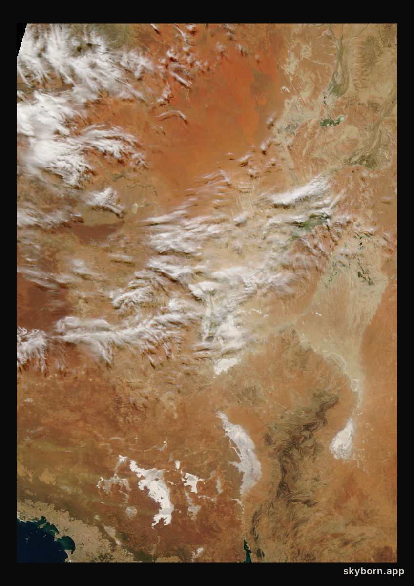 The Earth on 21 April 2004 · Lake Eyre, Australia