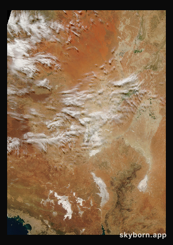 The Earth on 21 April 2004 · Lake Eyre, Australia