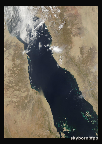 The Earth on 22 April 2004 · Red Sea