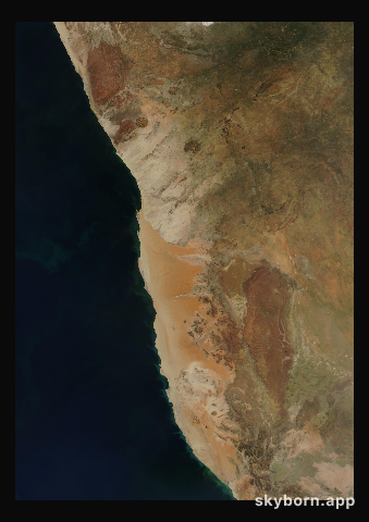 The Earth on 29 April 2004 · Namib Desert
