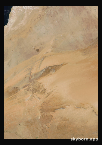 The Earth on 4 May 2004 · Eye of the Sahara, Mauritania