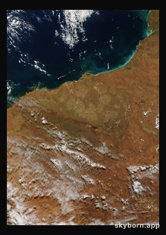 The Earth on 9 May 2004 · Pilbara, Western Australia