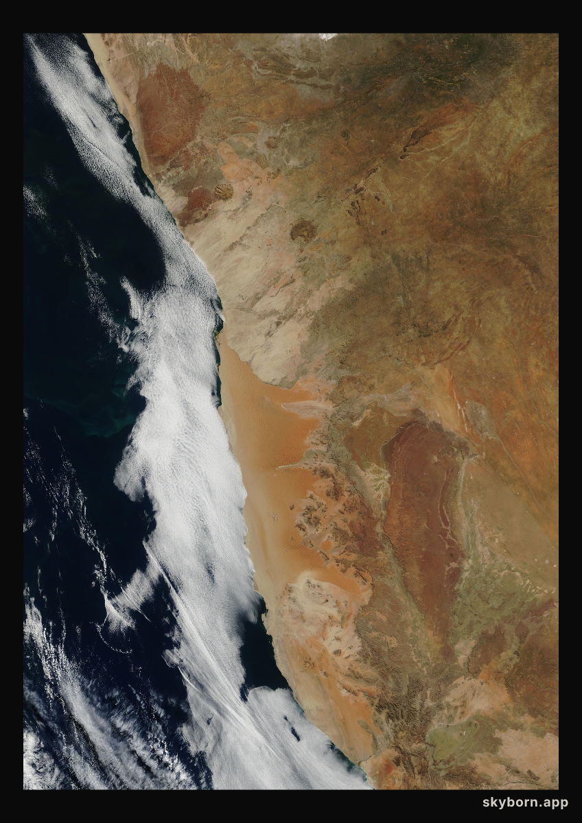 The Earth on 10 May 2004 · Namib Desert