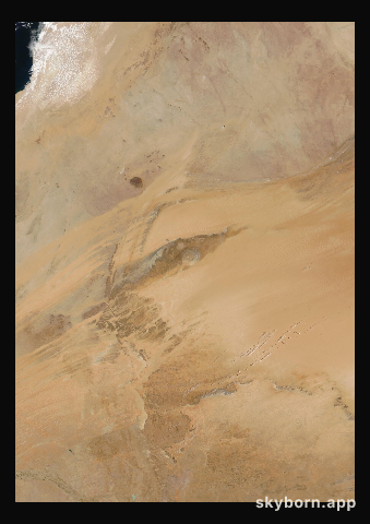 The Earth on 11 May 2004 · Eye of the Sahara, Mauritania