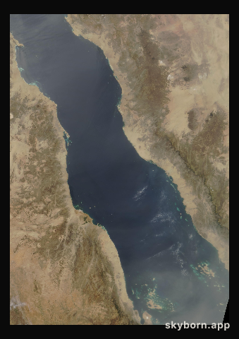 The Earth on 16 May 2004 · Red Sea